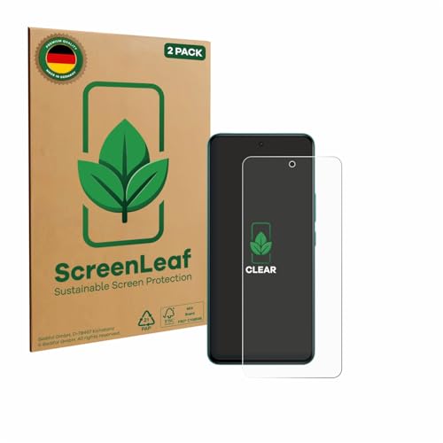 ScreenLeaf (2 Stück Schutzfolie für Vivo Y300 GT [nachhaltiger Displayschutz, Folie, transparent, kratzfest] von ScreenLeaf