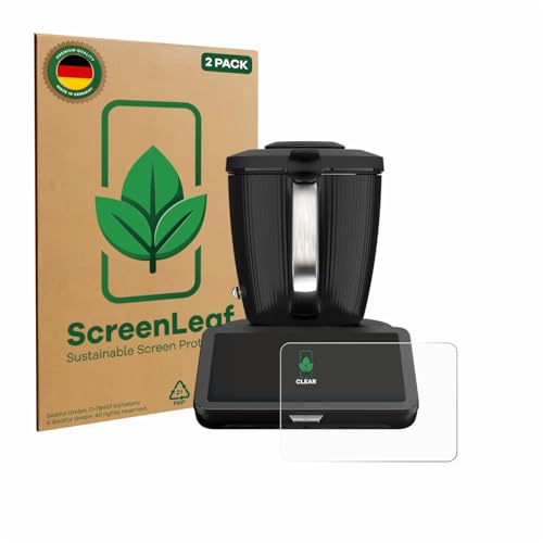 ScreenLeaf (2 Stück Schutzfolie für Vorwerk Thermomix TM7 [nachhaltiger Displayschutz, Folie, transparent, kratzfest] von ScreenLeaf
