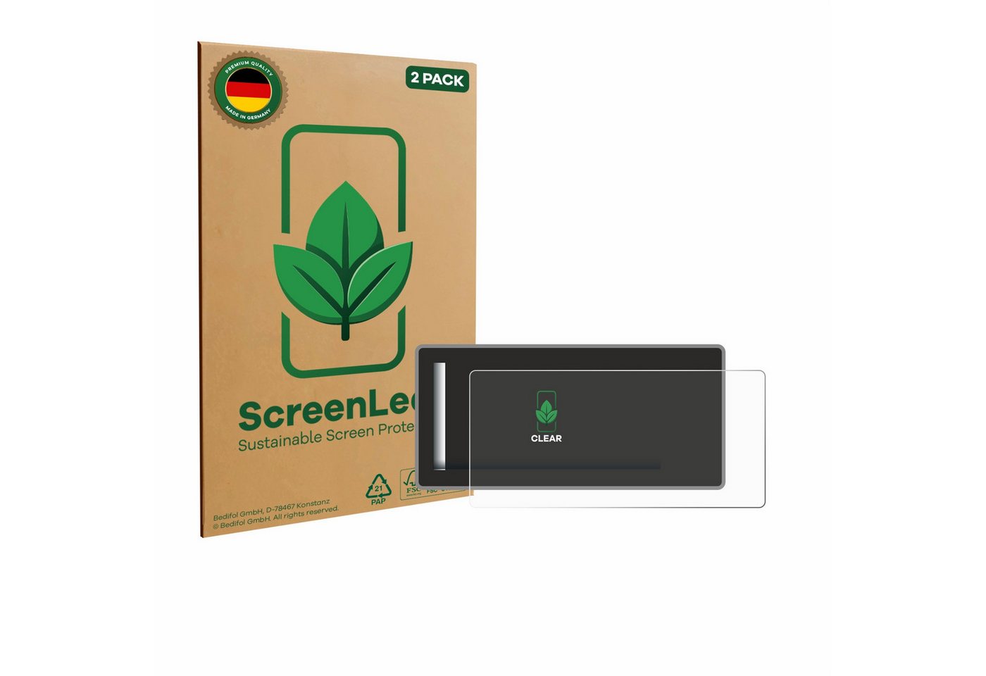 ScreenLeaf Displayschutzfolie Schutzfolie für Acta Berg Radio, 2 Stück, nachhaltiger Displayschutz Schutz Folie Klar Transparent ScreenLeaf Displayschutzfolie Schutzfolie für Acta Berg Radio, 2 Stück, nachhaltiger Displayschutz Schutz Folie Klar Transparent von ScreenLeaf
