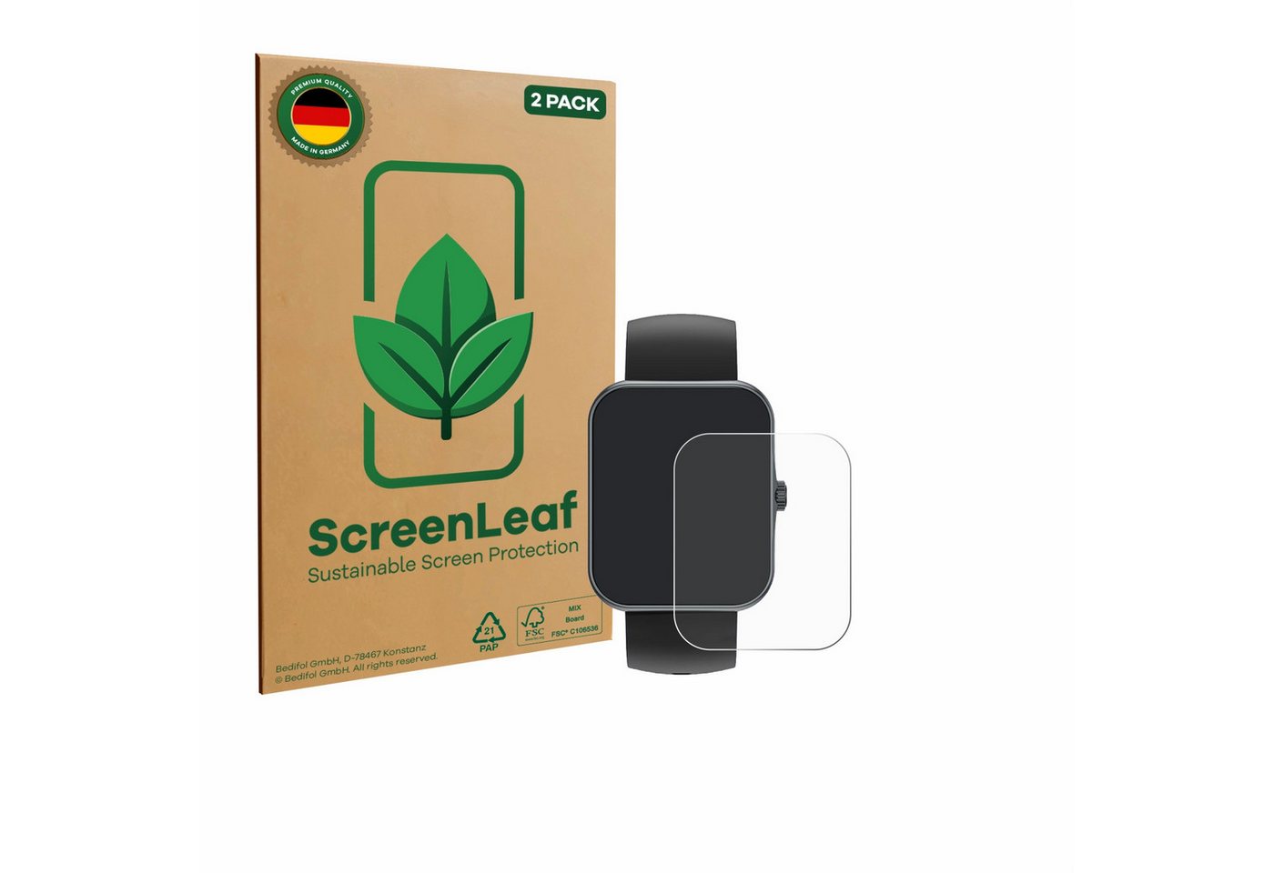 ScreenLeaf Displayschutzfolie Schutzfolie für Alutoria S80K 1.83", 2 Stück, nachhaltiger Displayschutz Schutz Folie Klar Transparent ScreenLeaf Displayschutzfolie Schutzfolie für Alutoria S80K 1.83", 2 Stück, nachhaltiger Displayschutz Schutz Folie Klar Transparent von ScreenLeaf