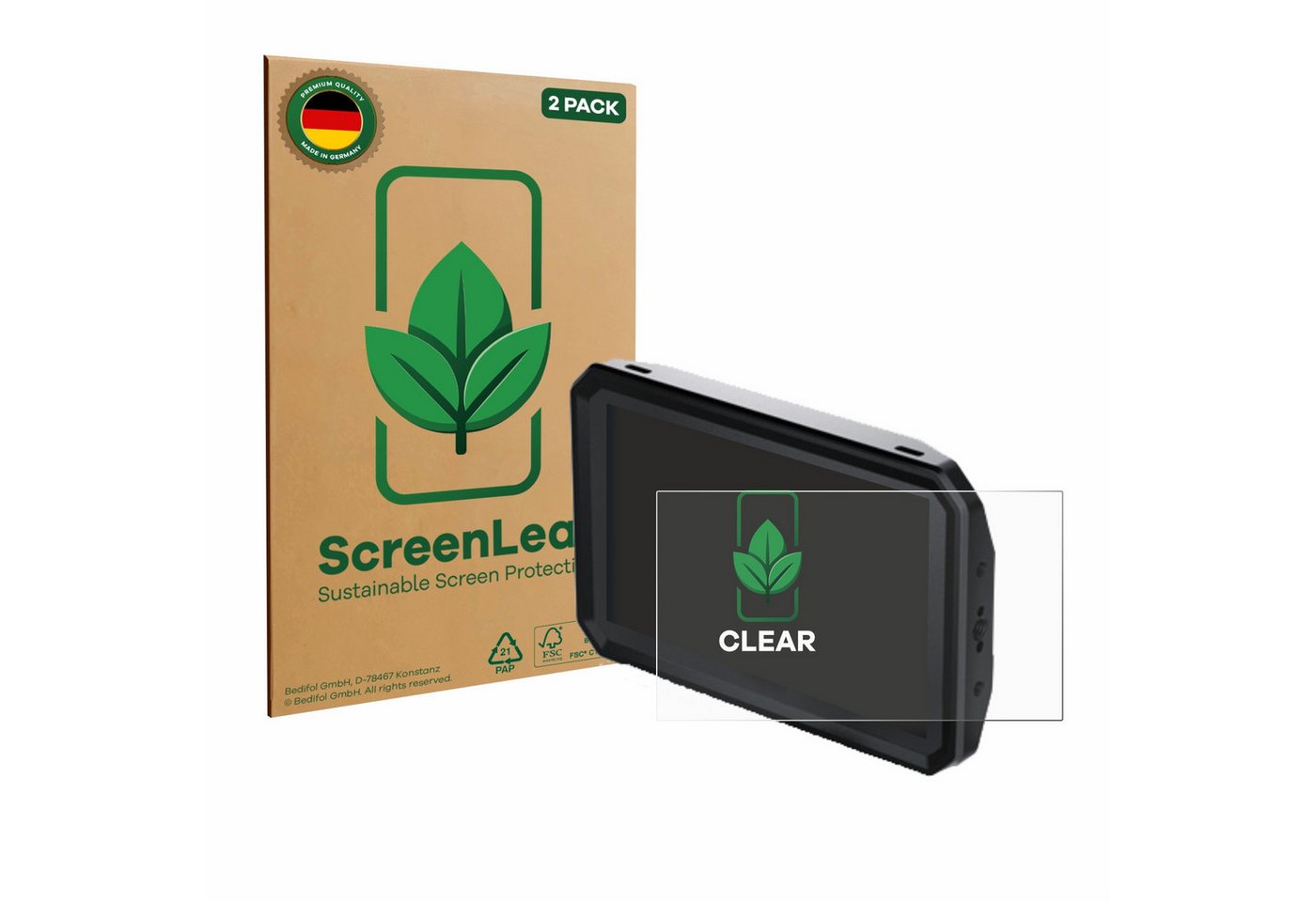 ScreenLeaf Displayschutzfolie Schutzfolie für Blackmagic Design Pyxis 6K Monitor, 2 Stück, nachhaltiger Displayschutz Schutz Folie Klar Transparent ScreenLeaf Displayschutzfolie Schutzfolie für Blackmagic Design Pyxis 6K Monitor, 2 Stück, nachhaltiger Displayschutz Schutz Folie Klar Transparent von ScreenLeaf