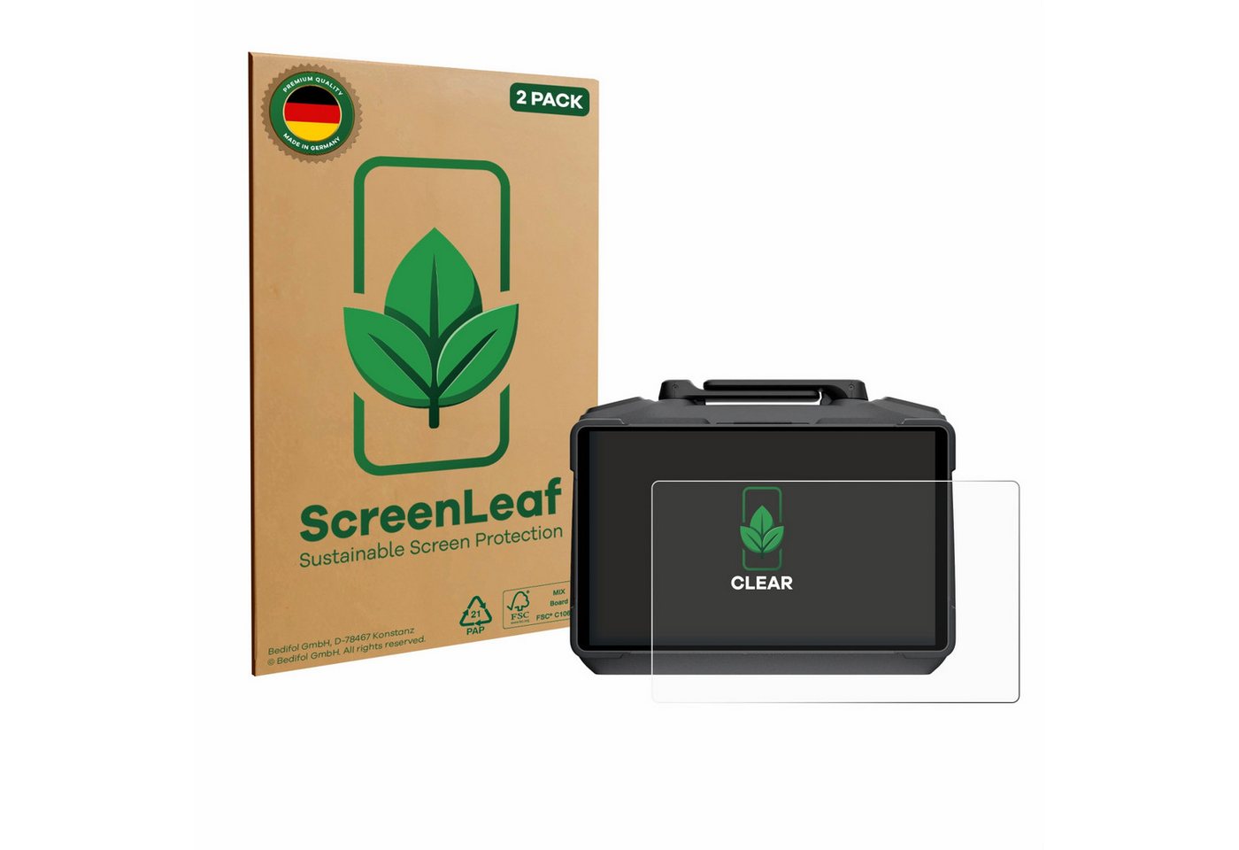 ScreenLeaf Displayschutzfolie Schutzfolie für DJI RC Pro 2, 2 Stück, nachhaltiger Displayschutz Schutz Folie Klar Transparent ScreenLeaf Displayschutzfolie Schutzfolie für DJI RC Pro 2, 2 Stück, nachhaltiger Displayschutz Schutz Folie Klar Transparent von ScreenLeaf