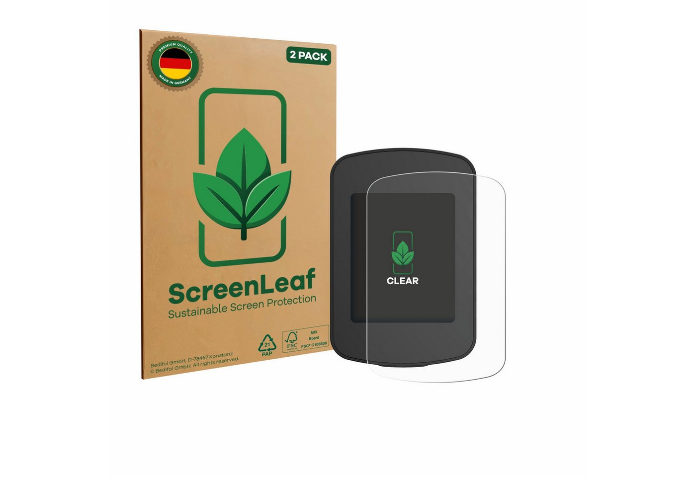 ScreenLeaf Displayschutzfolie Schutzfolie für Decathlon Van Rysel GPS 100, 2 Stück, 2 Stück, nachhaltiger Displayschutz Schutz Folie Klar Transparent ScreenLeaf Displayschutzfolie Schutzfolie für Decathlon Van Rysel GPS 100, 2 Stück, 2 Stück, nachhaltiger Displayschutz Schutz Folie Klar Transparent von ScreenLeaf