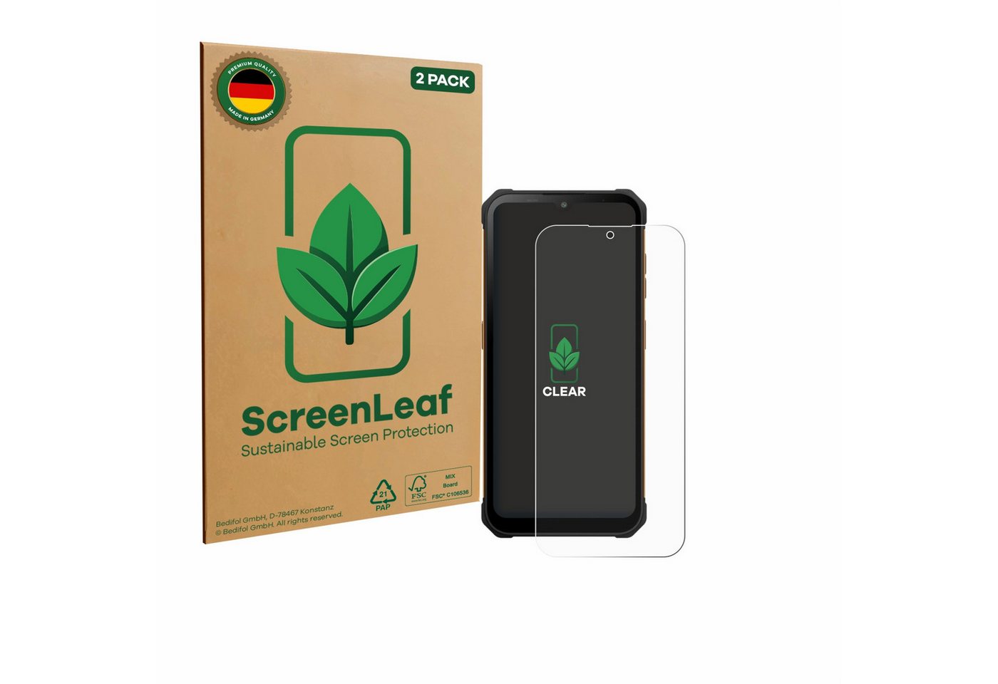 ScreenLeaf Displayschutzfolie Schutzfolie für Hammer Iron Va, 2 Stück, nachhaltiger Displayschutz Schutz Folie Klar Transparent ScreenLeaf Displayschutzfolie Schutzfolie für Hammer Iron Va, 2 Stück, nachhaltiger Displayschutz Schutz Folie Klar Transparent von ScreenLeaf