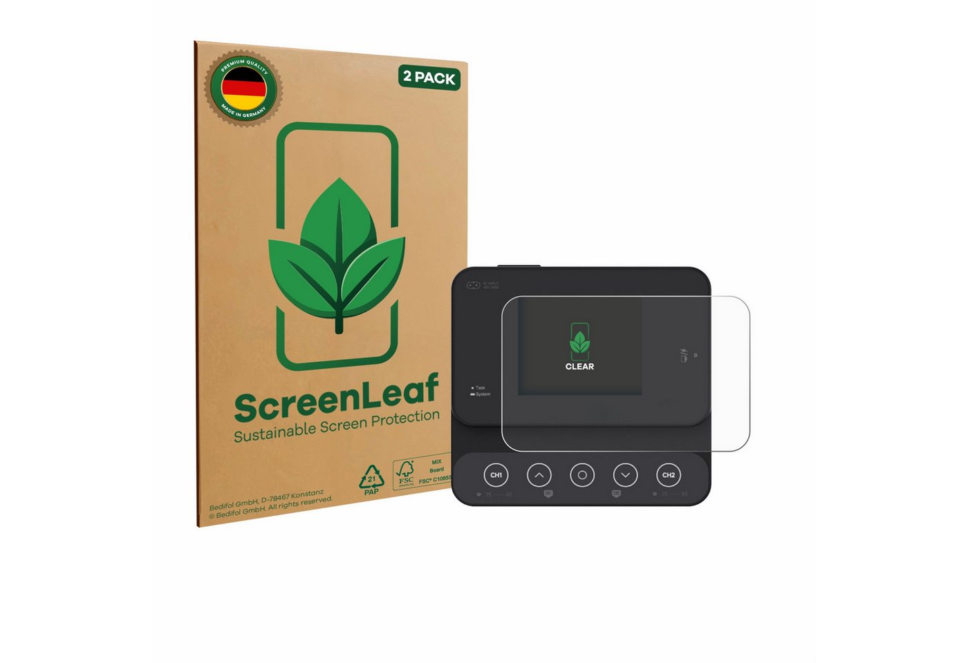ScreenLeaf Displayschutzfolie Schutzfolie für ISDT K2Zip, 2 Stück, nachhaltiger Displayschutz Schutz Folie Klar Transparent ScreenLeaf Displayschutzfolie Schutzfolie für ISDT K2Zip, 2 Stück, nachhaltiger Displayschutz Schutz Folie Klar Transparent von ScreenLeaf