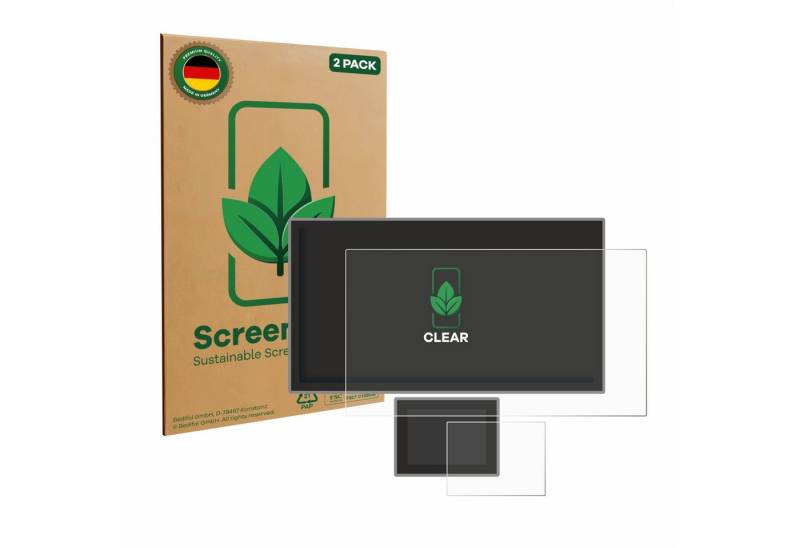 ScreenLeaf Displayschutzfolie Schutzfolie für Icom IC-7760, 2 Stück, 2 Stück, nachhaltiger Displayschutz Schutz Folie Klar Transparent von ScreenLeaf