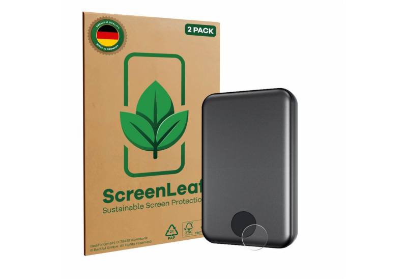 ScreenLeaf Displayschutzfolie Schutzfolie für LKOUY Mini PowerBank N2 Pro, 2 Stück, nachhaltiger Displayschutz Schutz Folie Klar Transparent von ScreenLeaf
