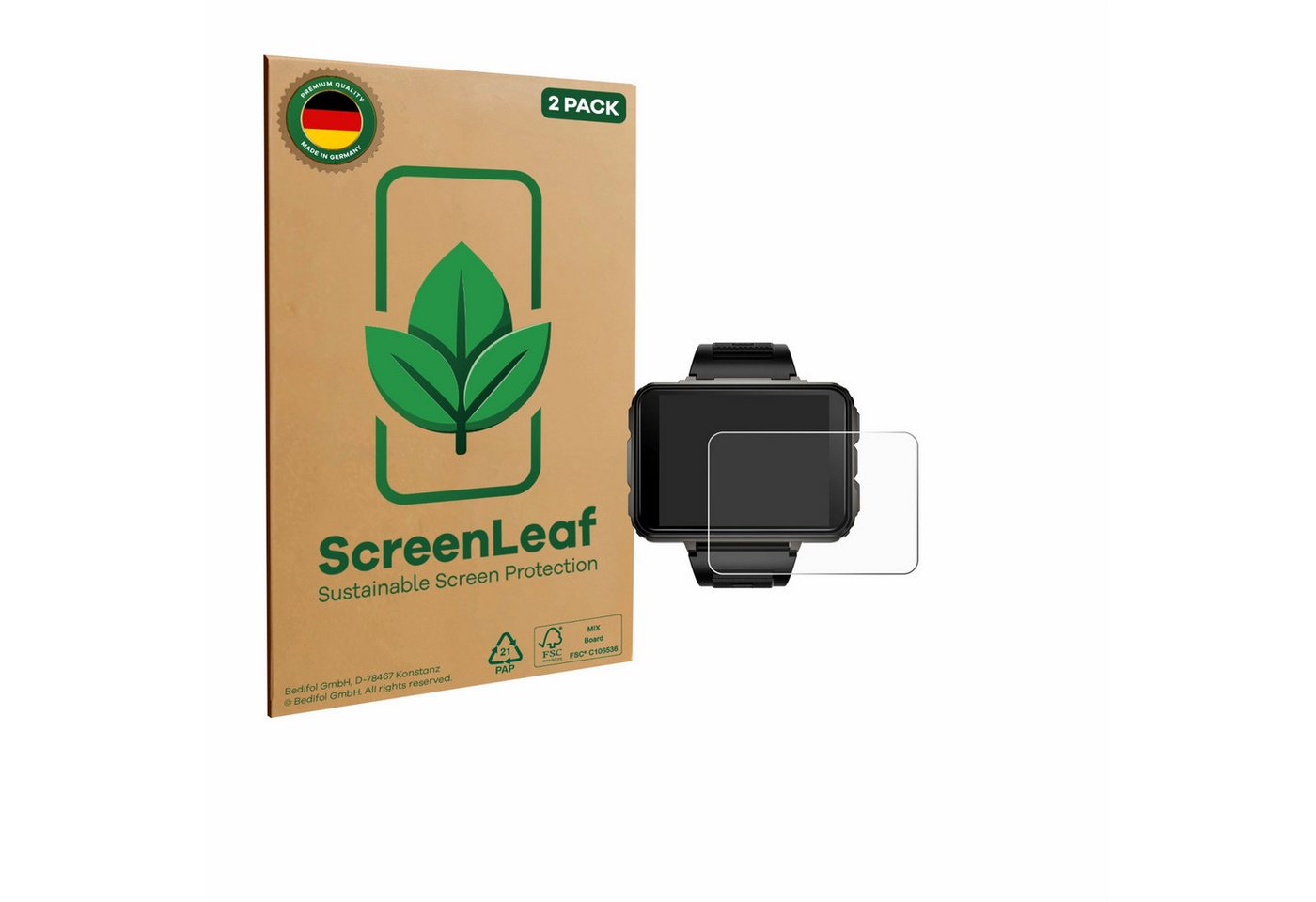 ScreenLeaf Displayschutzfolie Schutzfolie für Lokmat Appllp 5 Max, 2 Stück, nachhaltiger Displayschutz Schutz Folie Klar Transparent ScreenLeaf Displayschutzfolie Schutzfolie für Lokmat Appllp 5 Max, 2 Stück, nachhaltiger Displayschutz Schutz Folie Klar Transparent von ScreenLeaf