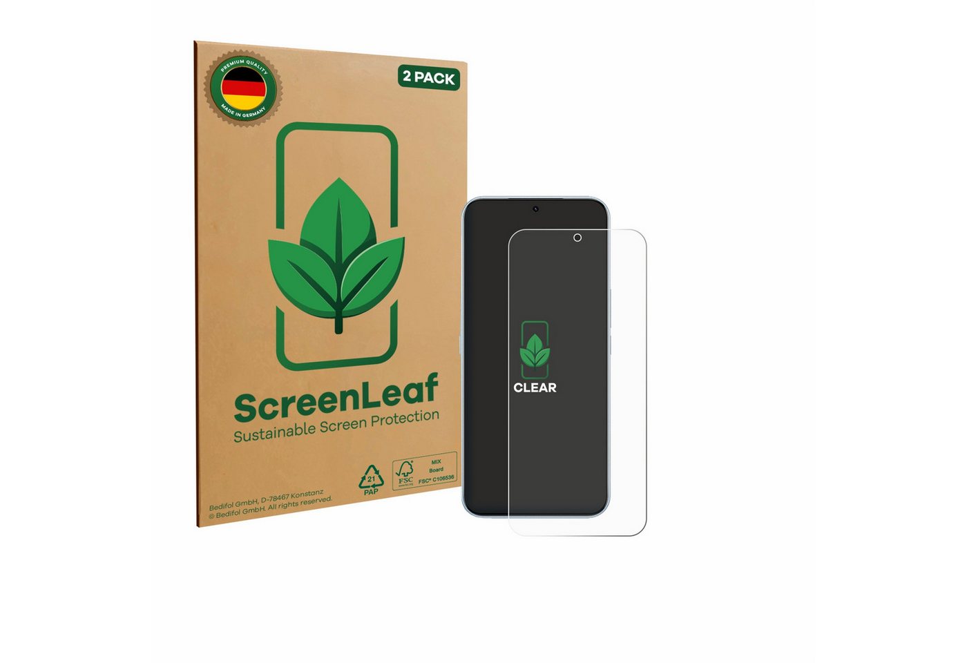 ScreenLeaf Displayschutzfolie Schutzfolie für Meizu Note 22 Pro, 2 Stück, nachhaltiger Displayschutz Schutz Folie Klar Transparent ScreenLeaf Displayschutzfolie Schutzfolie für Meizu Note 22 Pro, 2 Stück, nachhaltiger Displayschutz Schutz Folie Klar Transparent von ScreenLeaf