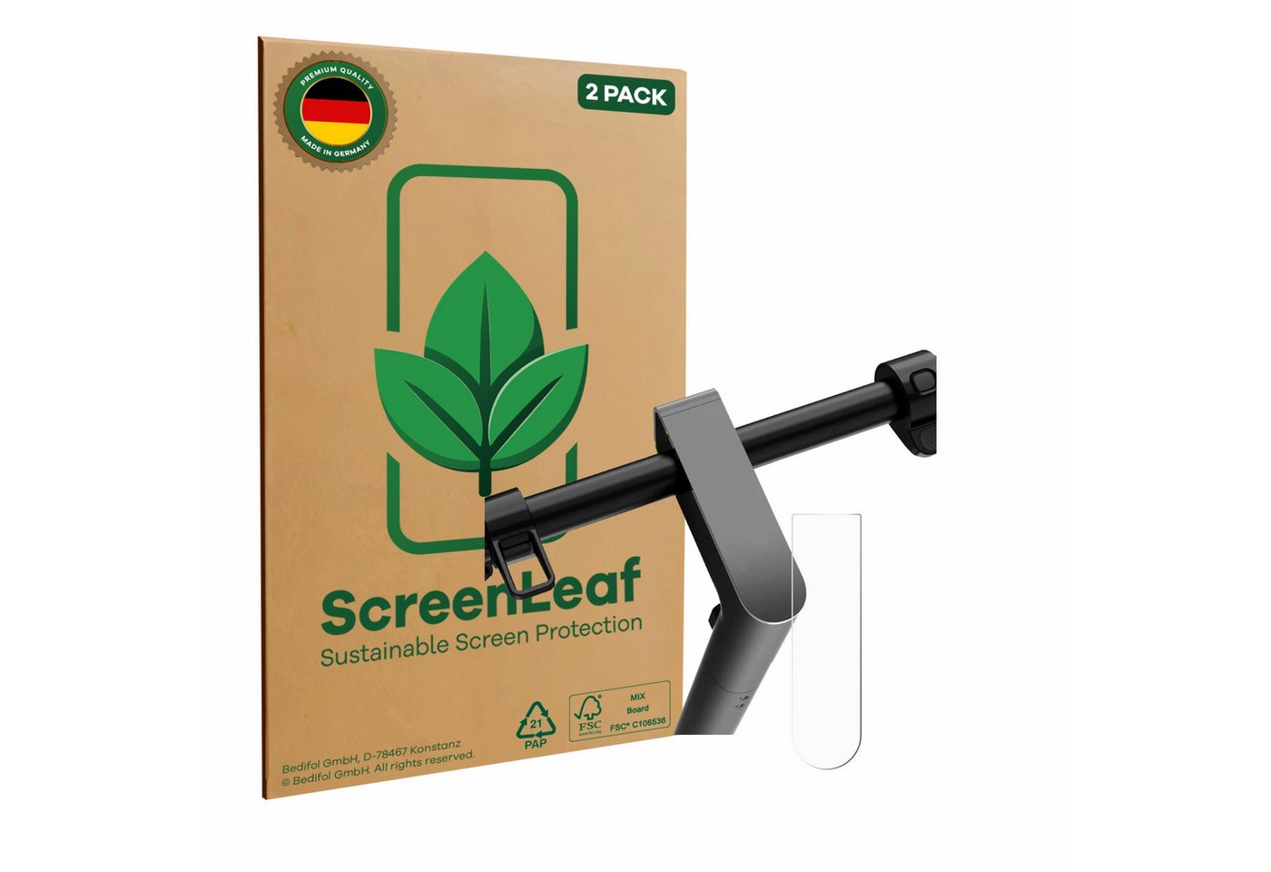 ScreenLeaf Displayschutzfolie Schutzfolie für Navee S65, 2 Stück, nachhaltiger Displayschutz Schutz Folie Klar Transparent ScreenLeaf Displayschutzfolie Schutzfolie für Navee S65, 2 Stück, nachhaltiger Displayschutz Schutz Folie Klar Transparent von ScreenLeaf
