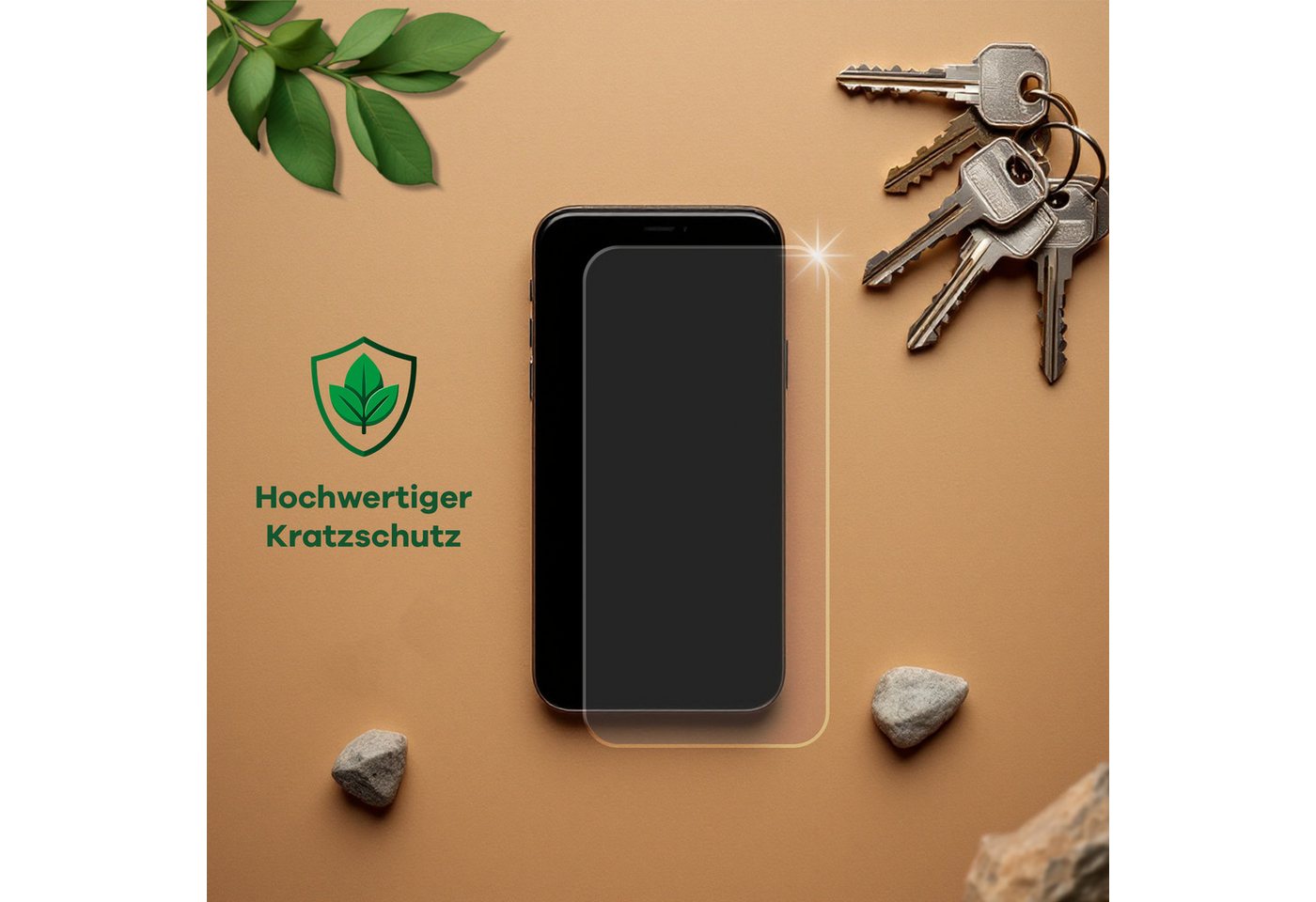 ScreenLeaf Displayschutzfolie Schutzfolie für Nothing CMF Phone 2 Pro (Display+Kamera), 2 Stück, nachhaltiger Displayschutz Schutz Folie Klar Transparent von ScreenLeaf