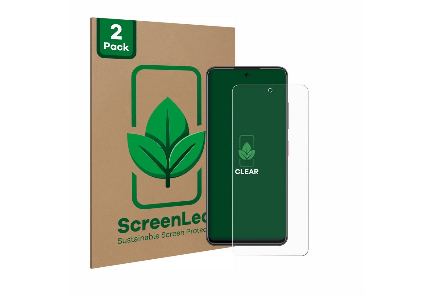 ScreenLeaf Displayschutzfolie Schutzfolie für Nubia Focus 5G, 2 Stück, nachhaltiger Displayschutz Schutz Folie Klar Transparent ScreenLeaf Displayschutzfolie Schutzfolie für Nubia Focus 5G, 2 Stück, nachhaltiger Displayschutz Schutz Folie Klar Transparent von ScreenLeaf