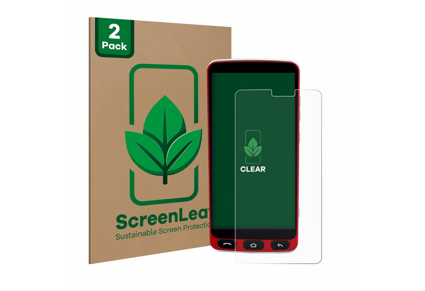 ScreenLeaf Displayschutzfolie Schutzfolie für Olympia Neo Smartphone, 2 Stück, nachhaltiger Displayschutz Schutz Folie Klar Transparent ScreenLeaf Displayschutzfolie Schutzfolie für Olympia Neo Smartphone, 2 Stück, nachhaltiger Displayschutz Schutz Folie Klar Transparent von ScreenLeaf