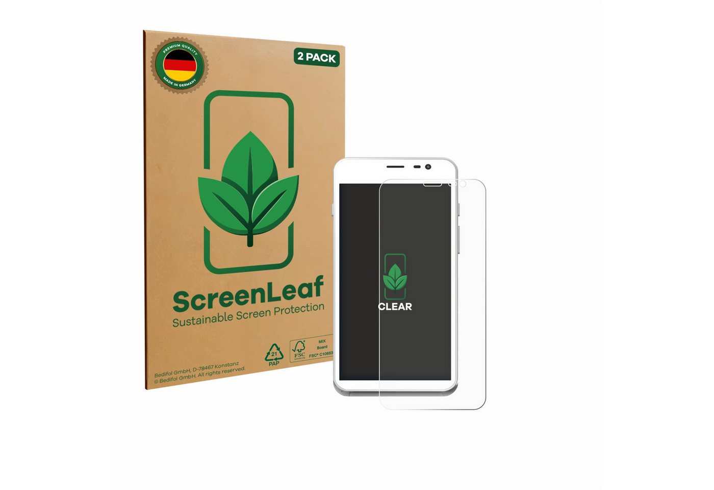 ScreenLeaf Displayschutzfolie Schutzfolie für Pax CCV Fly A77, 2 Stück, nachhaltiger Displayschutz Schutz Folie Klar Transparent ScreenLeaf Displayschutzfolie Schutzfolie für Pax CCV Fly A77, 2 Stück, nachhaltiger Displayschutz Schutz Folie Klar Transparent von ScreenLeaf
