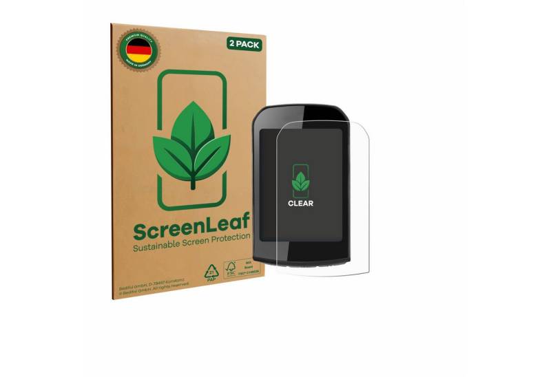 ScreenLeaf Displayschutzfolie Schutzfolie für ROCKBROS Bike Computer 2.9", 2 Stück, nachhaltiger Displayschutz Schutz Folie Klar Transparent von ScreenLeaf