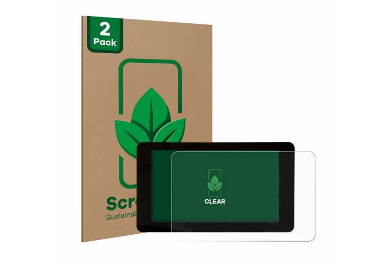 ScreenLeaf Displayschutzfolie Schutzfolie für Raspberry Pi Touchscreen 2 (7), 2 Stück, nachhaltiger Displayschutz Schutz Folie Klar Transparent von ScreenLeaf