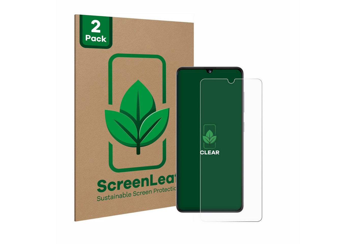 ScreenLeaf Displayschutzfolie Schutzfolie für Samsung Galaxy A41, 2 Stück, nachhaltiger Displayschutz Schutz Folie Klar Transparent ScreenLeaf Displayschutzfolie Schutzfolie für Samsung Galaxy A41, 2 Stück, nachhaltiger Displayschutz Schutz Folie Klar Transparent von ScreenLeaf