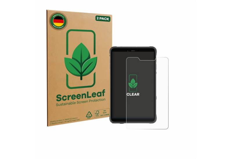 ScreenLeaf Displayschutzfolie Schutzfolie für Ulefone Armor Pad Pro, 2 Stück, nachhaltiger Displayschutz Schutz Folie Klar Transparent von ScreenLeaf