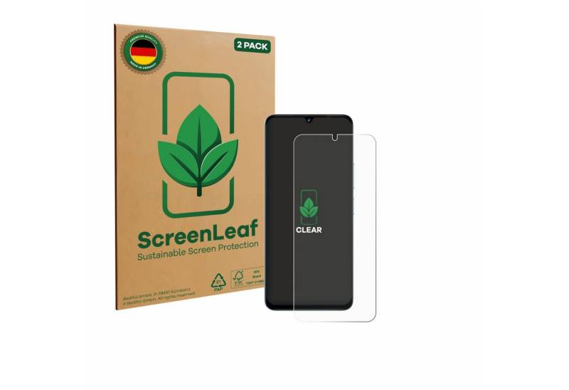 ScreenLeaf Displayschutzfolie Schutzfolie für Umidigi G100X, 2 Stück, 2 Stück, nachhaltiger Displayschutz Schutz Folie Klar Transparent von ScreenLeaf