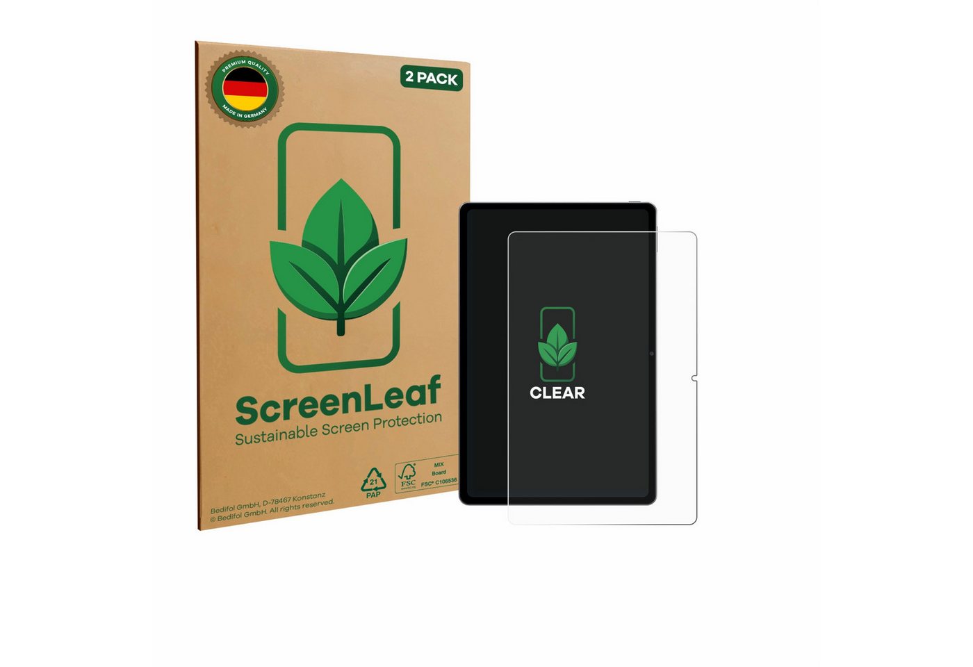 ScreenLeaf Displayschutzfolie Schutzfolie für Xiaomi Redmi Pad SE 11, 2 Stück, nachhaltiger Displayschutz Schutz Folie Klar Transparent ScreenLeaf Displayschutzfolie Schutzfolie für Xiaomi Redmi Pad SE 11, 2 Stück, nachhaltiger Displayschutz Schutz Folie Klar Transparent von ScreenLeaf