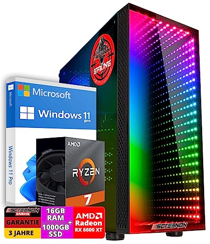 ScreenON - Ryzen 7 5800X - 1TB M.2 - RX 6600XT - Gaming PC A40143 - WiFi von ScreenOn