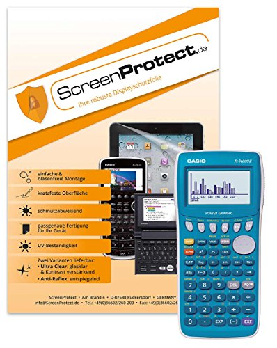 ScreenProtect Displayschutzfolie AntiReflex für Casio FX-7400 G II mit Rakel und Microfasertuch von ScreenProtect