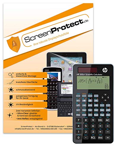 ScreenProtect Displayschutzfolie AntiReflex für Hewlett Packard HP-300 S+ mit Rakel und Microfasertuch von ScreenProtect