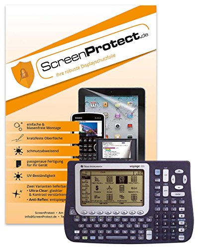 ScreenProtect Displayschutzfolie AntiReflex für TI-Voyage 200 mit Rakel und Microfasertuch ScreenProtect Displayschutzfolie AntiReflex für TI-Voyage 200 mit Rakel und Microfasertuch von ScreenProtect