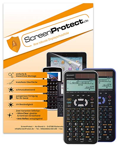ScreenProtect Displayschutzfolie UltraClear für Sharp EL-W506 X mit Rakel und Microfasertuch von ScreenProtect