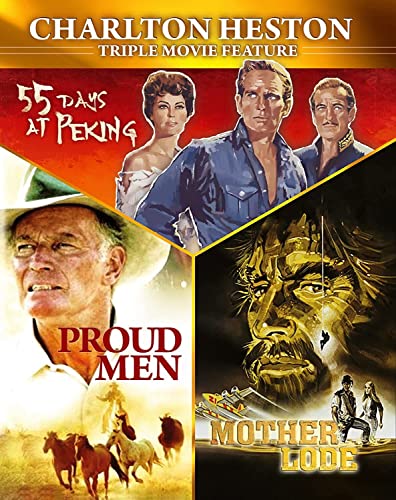 Charlton Heston Triple Bill - Mother Lode, 55 Days an Peking & Proud Men [Blu-ray] von Screenbound Pictures Ltd
