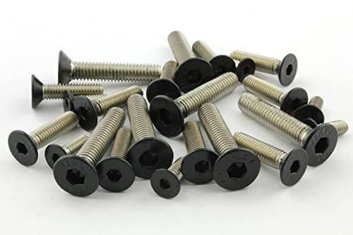 Screws4Bikes | 10x M6x10 | Senkkopfschraube | schwarz matt | Edelstahl V2A | DIN 7991 mit Innensechskant von Screws4Bikes