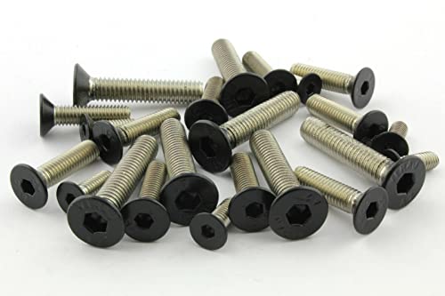 Screws4Bikes | 5x M4x10 | Senkkopfschraube | schwarz matt | Edelstahl V2A | DIN 7991 mit Innensechskant Screws4Bikes | 5x M4x10 | Senkkopfschraube | schwarz matt | Edelstahl V2A | DIN 7991 mit Innensechskant von Screws4Bikes