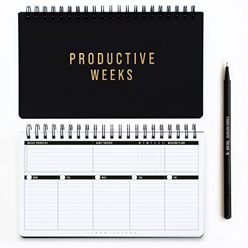 Scribbles That Matter 2024 weekly planner spiral bound (Undated) + Free Pen! | Your Daily weekly monthly productivity planner with habit tracker für Büroarbeiten | 55 Weeks (29x17.2”) von Scribbles That Matter