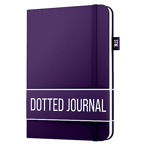 Scribbles That Matter Notizbuch A5 dotted - Your 150 Seiten Bullet Dotted Journal Auslaufsicheres, 120gsm dickes Papier für die Arbeit Hardcover notizbuch dotted (5,75 x 8,5), Aubergine von Scribbles That Matter