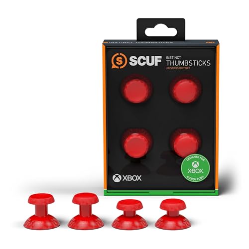 OUKELEE Controller für Xbox One, OUKELEE Game Controller, Dual Vibration Joystick Ergonomie Gamepad mit 3.5mm Audio Jack Joypad-X091 504-601-01-009-NA Rot von Scuf