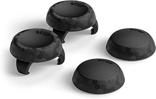 SCUF Griffe für Steuerknüppel - 4er Pack mit 2 Sockeln - Tactic - Joystick-Daumengriffe Für Xbox One und Xbox Serie X|S, PS4, PS5, Nintendo Switch Profi-Controller - Schwarz SCUF Griffe für Steuerknüppel - 4er Pack mit 2 Sockeln - Tactic - Joystick-Daumengriffe Für Xbox One und Xbox Serie X|S, PS4, PS5, Nintendo Switch Profi-Controller - Schwarz von Scuf