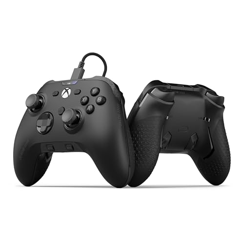 Scuf VALOR PRO Xbox-Performance-Controller mit Kabel – Anpassbare Rücken-Paddles, Sofort-Triggern, Hall-Effekt-Daumenstifte, Audio-Steuerungen, Xbox Series X|S, Xbox One – Schwarz von Scuf