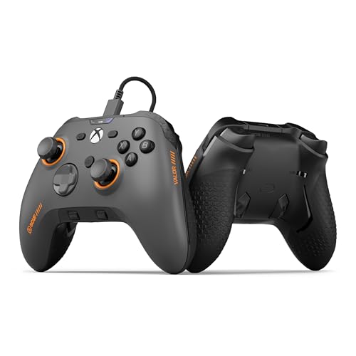 Scuf VALOR PRO Xbox-Performance-Controller mit Kabel – Anpassbare Rücken-Paddles, Sofort-Triggern, Hall-Effekt-Daumenstifte, Audio-Steuerungen, Xbox Series X|S, Xbox One – Stahl Grau Scuf VALOR PRO Xbox-Performance-Controller mit Kabel – Anpassbare Rücken-Paddles, Sofort-Triggern, Hall-Effekt-Daumenstifte, Audio-Steuerungen, Xbox Series X|S, Xbox One – Stahl Grau von Scuf