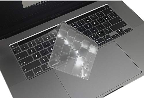 Se7enline 2020 MacBook Pro 13 Zoll Tastaturabdeckung A2289/A2251 & MacBook Pro 16 Zoll Tastatur-Skin A2141 Ultra Dünn TPU Protector für MacBook Pro mit Touch Bar Touch ID, Transparent/Klar von Se7enline
