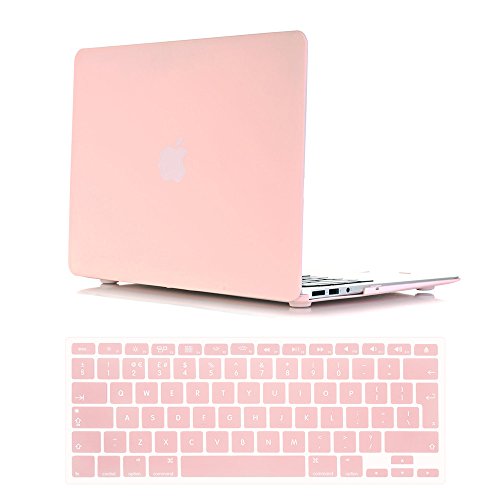 Se7enline harte Schutzhülle für Apple MacBook mit 33 cm und 38 cm Bildschirm, seidig-glänzende Hülle mit Tastaturabdeckung aus Silikon Rose Quartz(Baby Pink) Macbook Pro 15" NO CD-ROM (A1398) von Se7enline