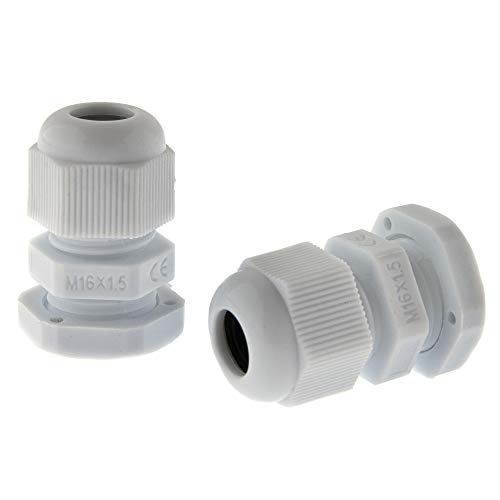 10 x Kabelverschraubung M16 5-9mm, grau metrische Kabelverschraubung von SeKi