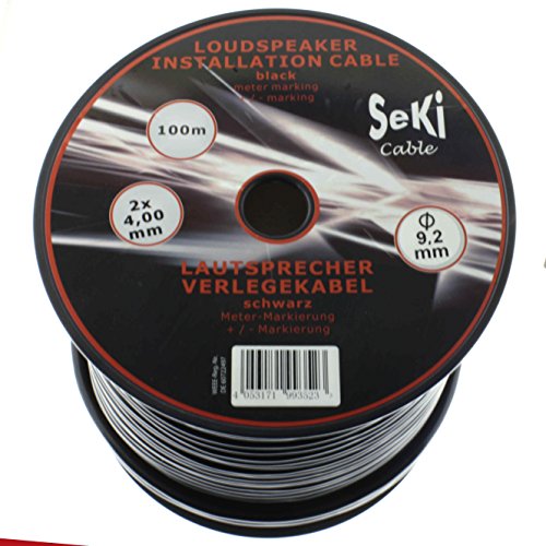 100m Lautsprecherkabel Rund 2x 4mm² Profi PA Installations- Audio- Rundkabel 100m Lautsprecherkabel Rund 2x 4mm² Profi PA Installations- Audio- Rundkabel von SeKi