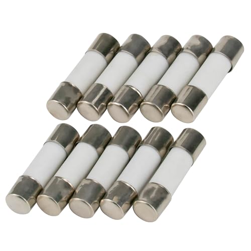 10er Packung SeKi Keramik Sicherung 1,6A, 5x20mm, Träge; Glassicherung Feinsicherung 250V von SeKi