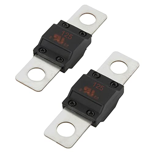 2 Stück SeKi Midi Schraubsicherung Hochstromsicherung 125A Ampere bis 32V DC - KFZ Auto LKW Streifensicherung von SeKi