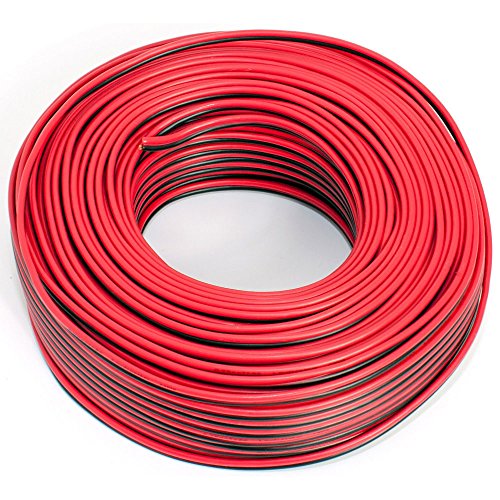 Lautsprecherkabel 2x0,50mm2 - 50m - rot-schwarz - CCA - Audiokabel - Boxenkabel von SeKi