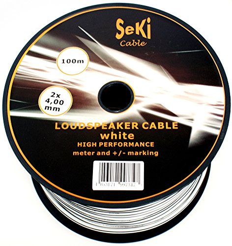 Lautsprecherkabel Weiss 2X 4,00mm² 100M Spule Lautsprecherkabel Weiss 2X 4,00mm² 100M Spule von SeKi