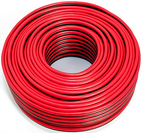 Lautsprecherkabel rot schwarz 2X 4,00mm² 50M Ring von SeKi