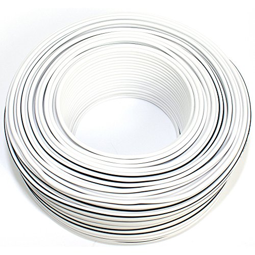 Lautsprecherkabel weiss / schwarz 2x 1,50mm² 50M Ring von SeKi