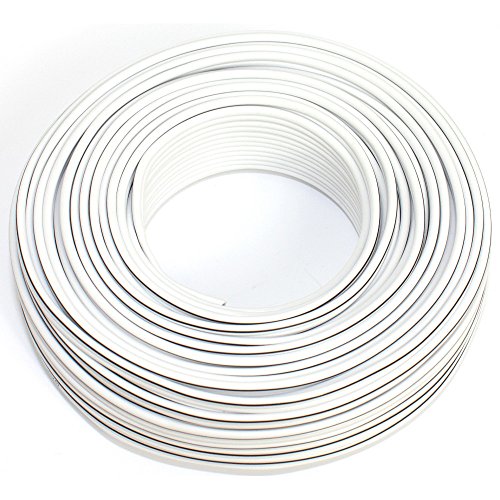 Lautsprecherkabel 2x1,50mm2 - 30m - weiss - CCA - Audiokabel - Boxenkabel von SeKi
