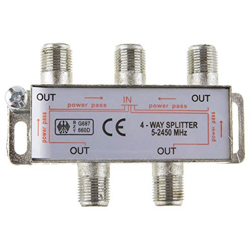 SAT & BK-Verteiler 4-fach Splitter 100dB geschirmt HD- und Unicable- tauchglich SAT & BK-Verteiler 4-fach Splitter 100dB geschirmt HD- und Unicable- tauchglich von SeKi